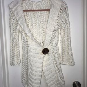 Free People Hooded Knit Cardigan